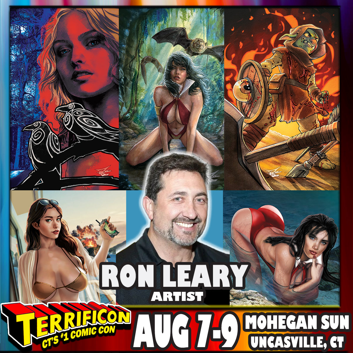 Ron Leary guest appearance banner for Terrificon 2026