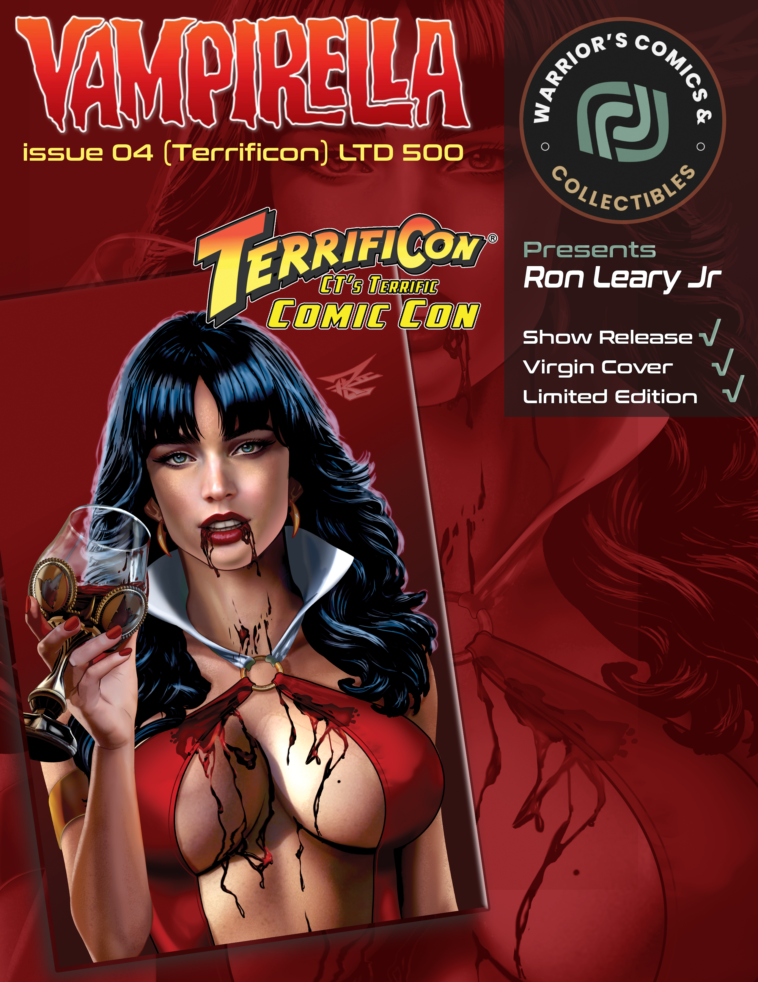 Vampirella #04 Ron Leary 2026TerrifiCon Exclusive variant cover